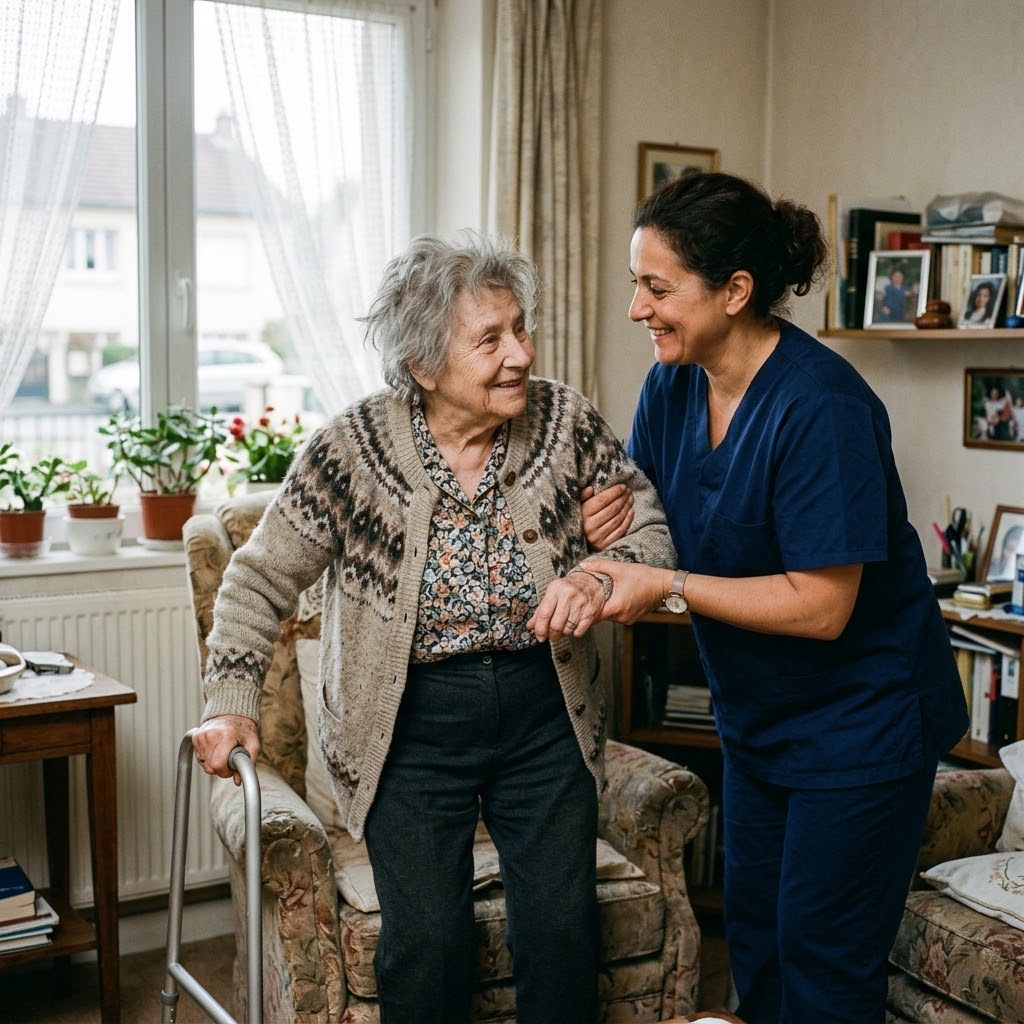 Assistant(e) de vie aux familles accompagnant une personne à domicile