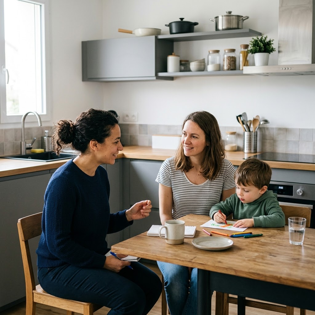 Technicien(ne) de l’intervention sociale et familiale auprès d’une famille